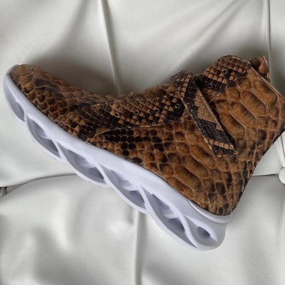 Python Snakeskin High Top Sneakers - Picture 12 of 13